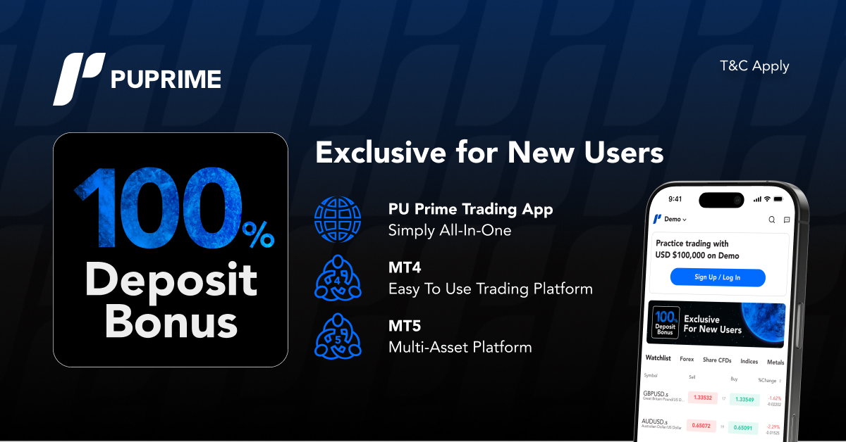 PUPrime - 100% Deposit Bonus Exclusive for New Users